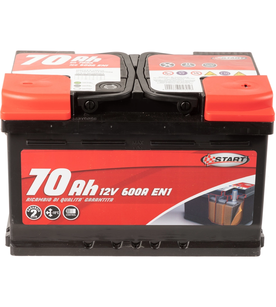 Batteria auto 70ah 12v 600a  polo positivo destro cassetta l3b